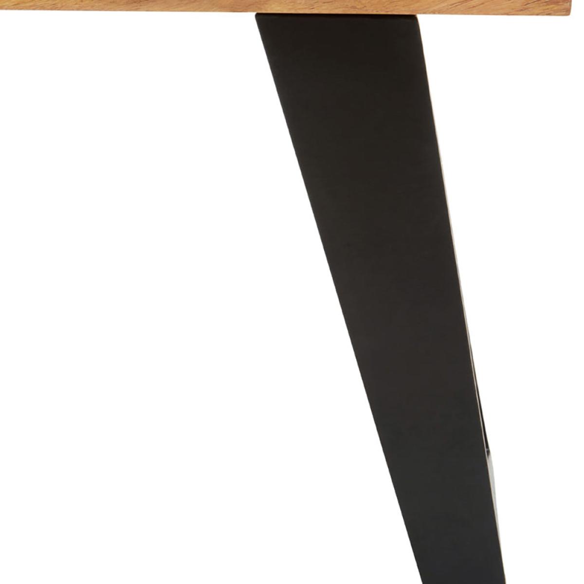 Olivia's Soft Industrial Collection - Sura Acacia Wood & Looped Iron Base Coffee Table – image 5