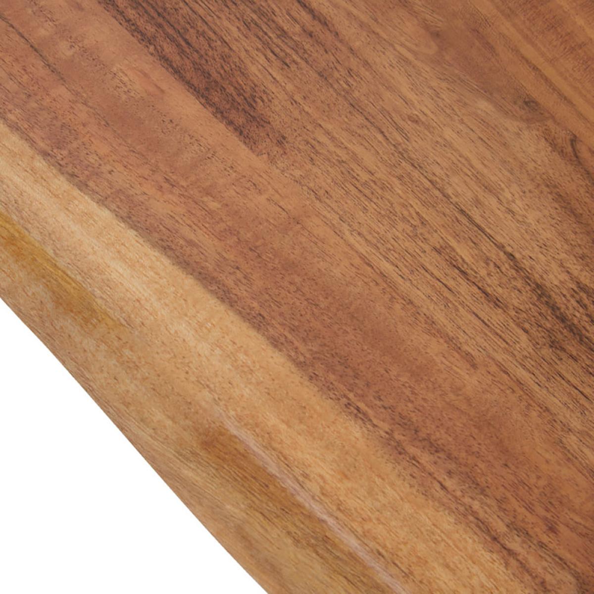 Olivia's Soft Industrial Collection - Sura Acacia Wood & Looped Iron Base Coffee Table – image 7