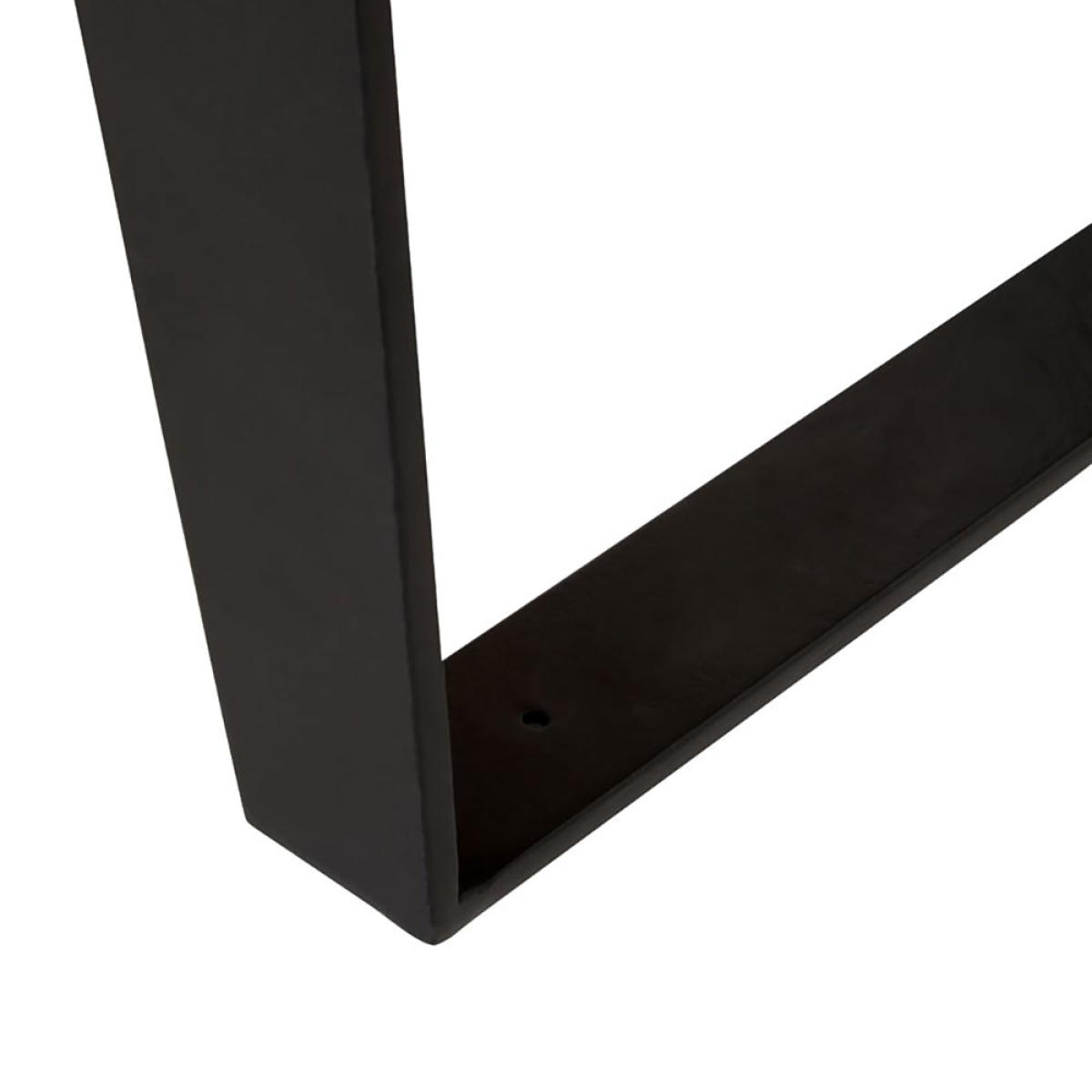 Olivia's Soft Industrial Collection - Sura Acacia Wood & Looped Iron Base Coffee Table – image 8