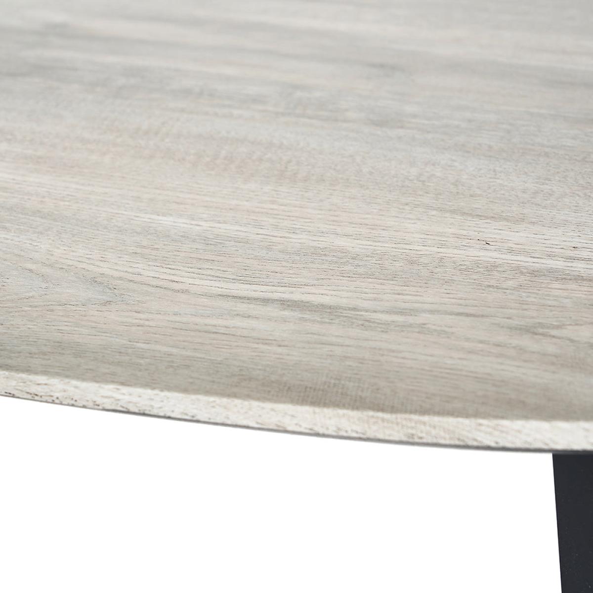 Olivia's Roma Oak Veneer and Metal Coffee Table in Grey & Black – image 5