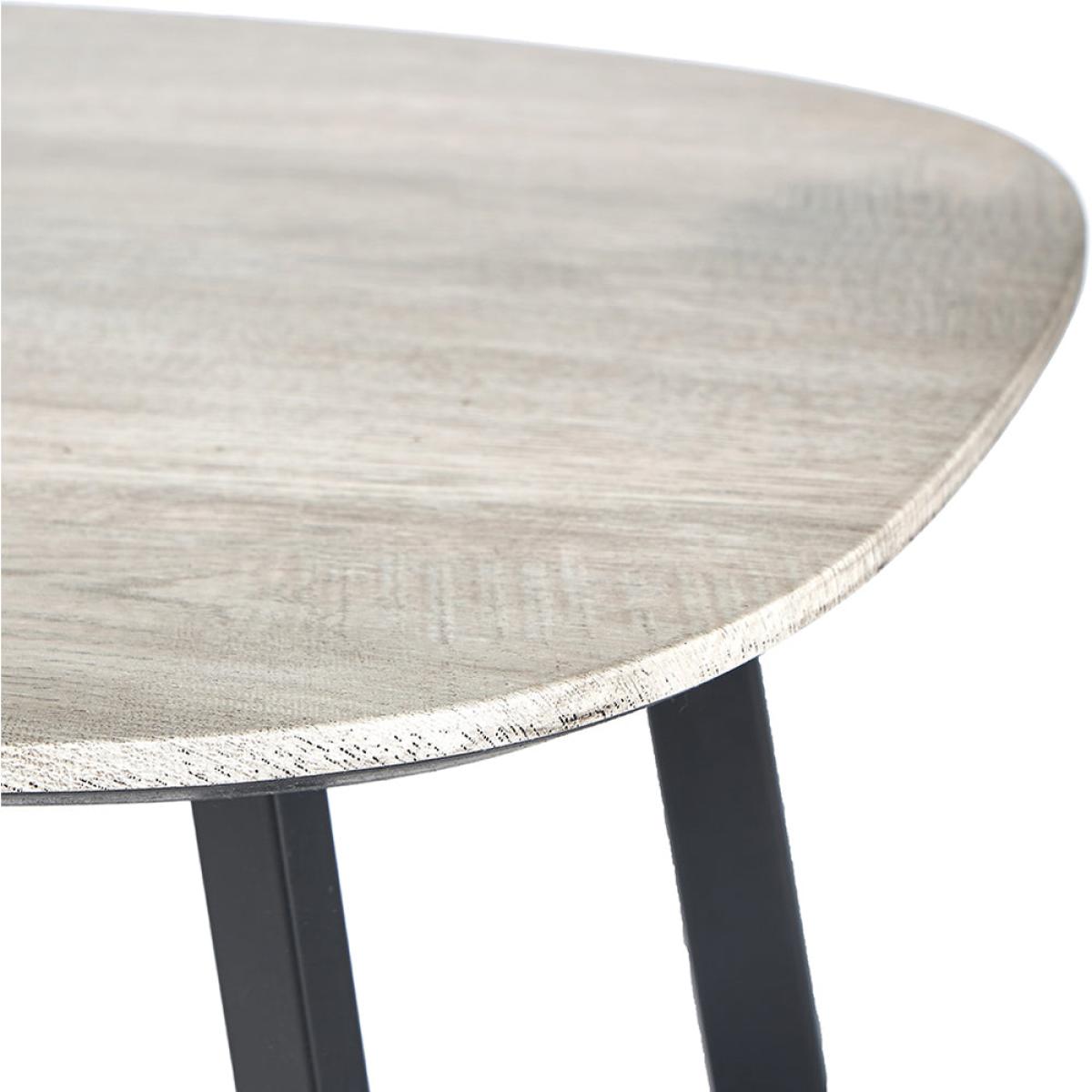 Olivia's Roma Oak Veneer and Metal Coffee Table in Grey & Black – image 7