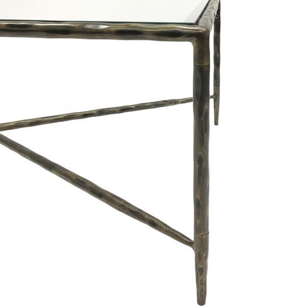 Libra Patterdale Rectangular Dark Bronze With Glass Top Coffee Table – image 3