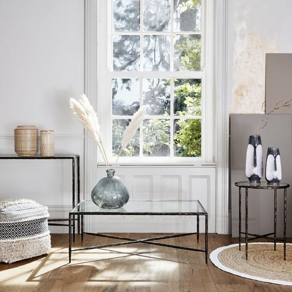 Libra Patterdale Rectangular Dark Bronze With Glass Top Coffee Table – image 4