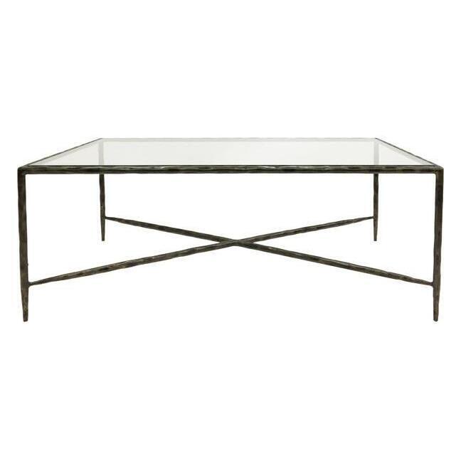 Libra Patterdale Rectangular Dark Bronze With Glass Top Coffee Table – image 2
