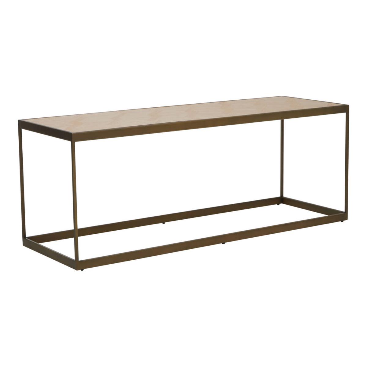 Olivia's Grayson Coffee Table in Oak & Brushed Brass – image 2