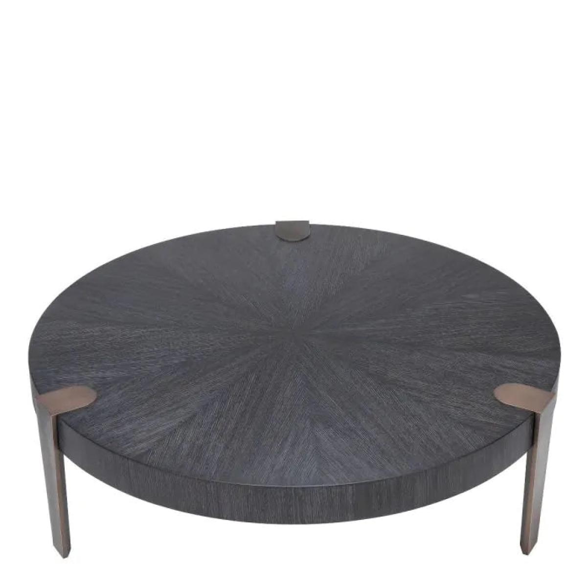 Eichholtz Oxnard Coffee Table in Charcoal Grey Oak Veneer – image 3