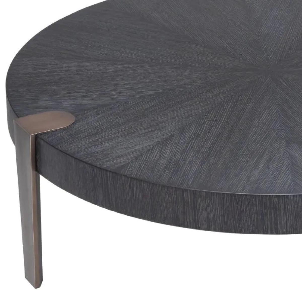 Eichholtz Oxnard Coffee Table in Charcoal Grey Oak Veneer – image 4