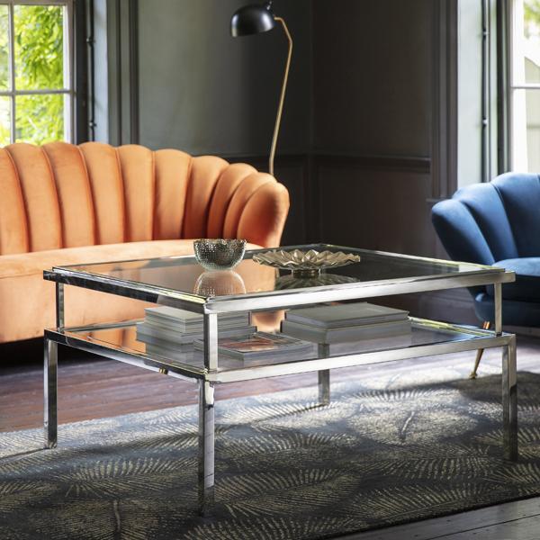 Gallery Direct Salerno Coffee Table Silver – image 3