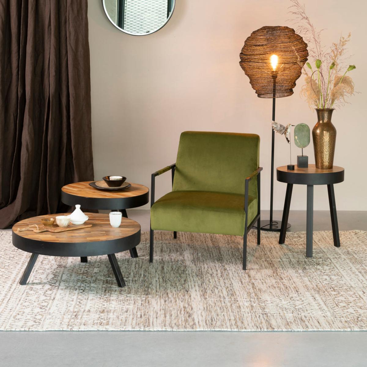 Olivia's Nordic Living Collection - Sverre Coffee Table in Brown / Large - 74x32cm – image 7