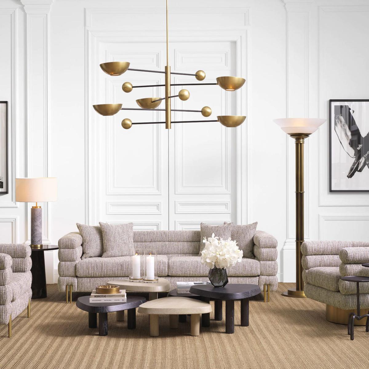 Eichholtz Briël Small Coffee Table in Charcoal Grey Veneer – image 2