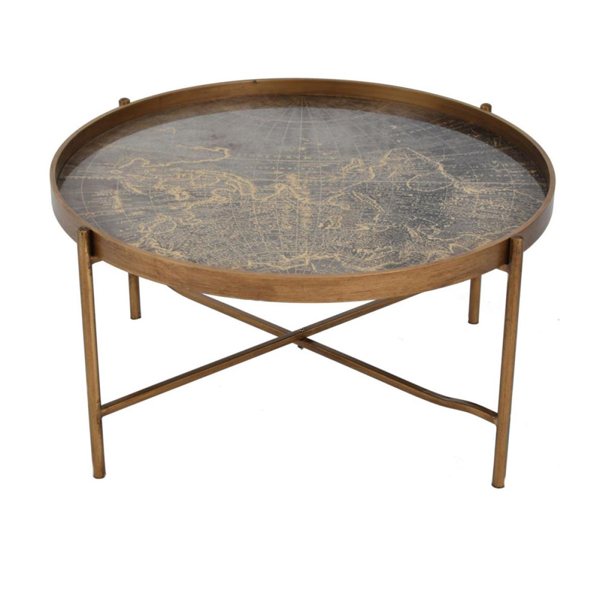 Libra Luxurious Glamour Collection - Vienna Atlas Coffee Table in Antiqued Gold – image 2