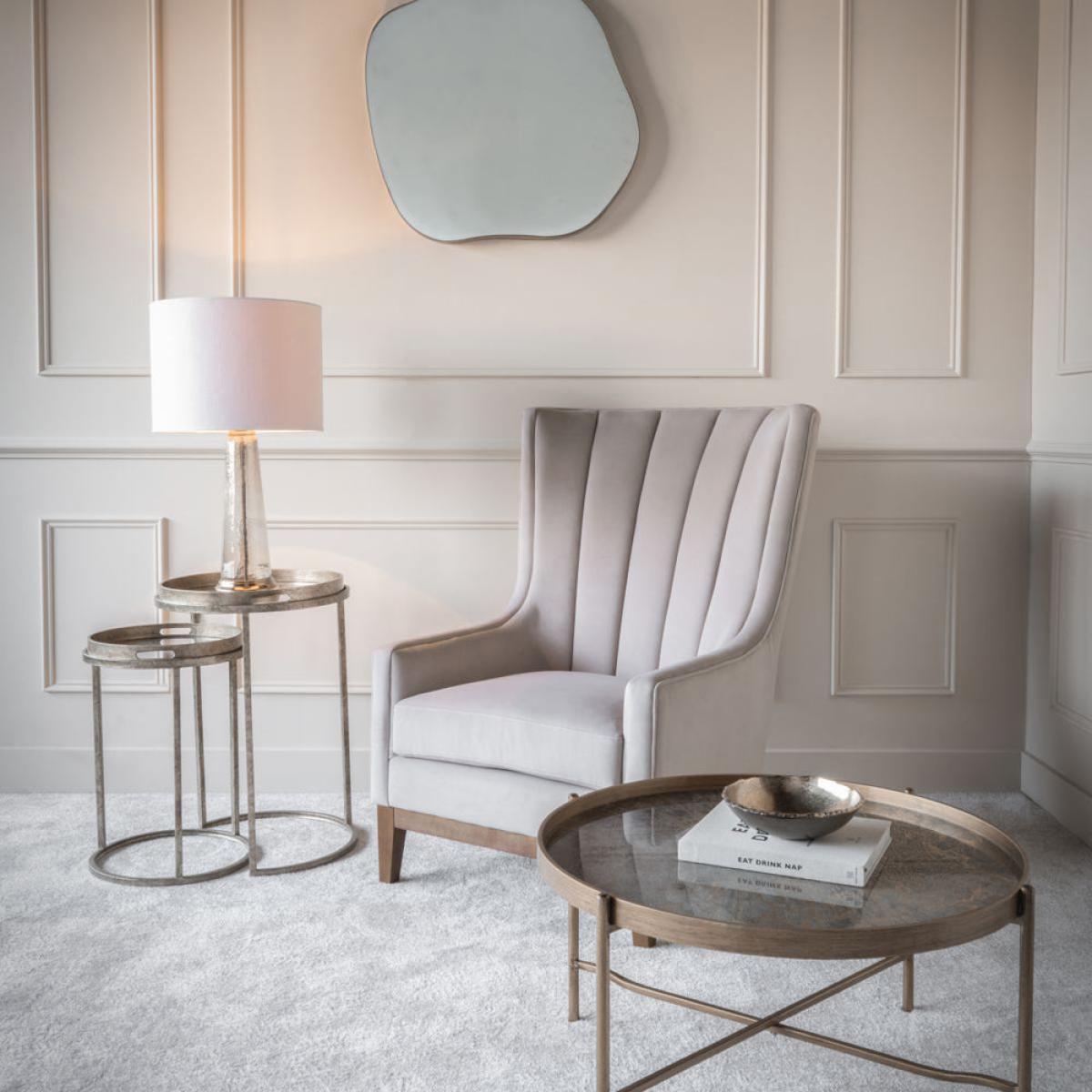 Libra Luxurious Glamour Collection - Vienna Atlas Coffee Table in Antiqued Gold – image 4