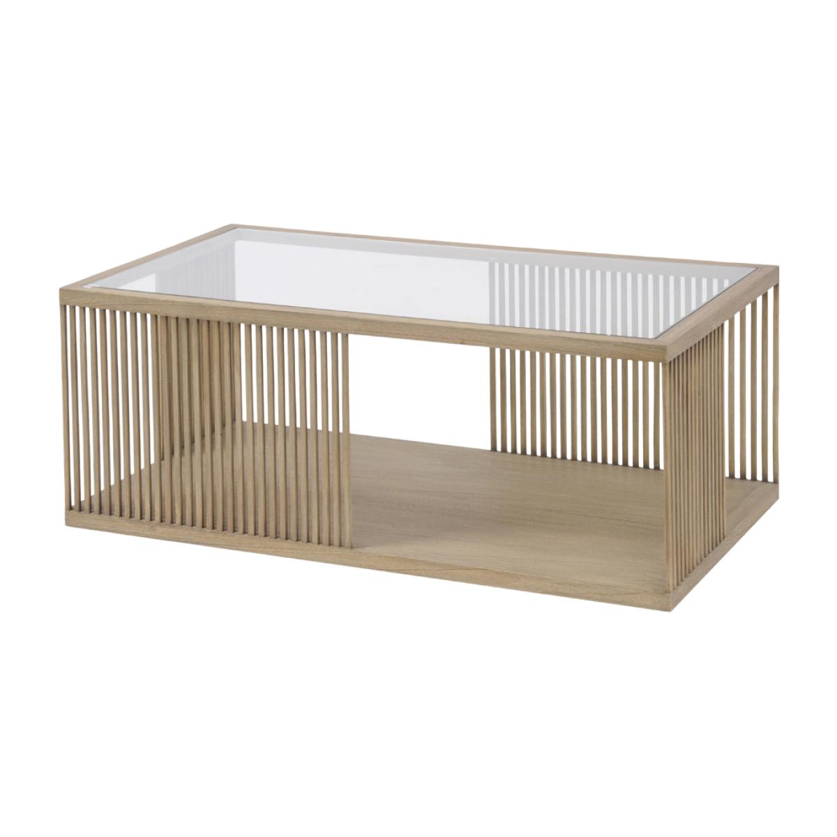 Libra Mindi Wood Strand Coffee Table