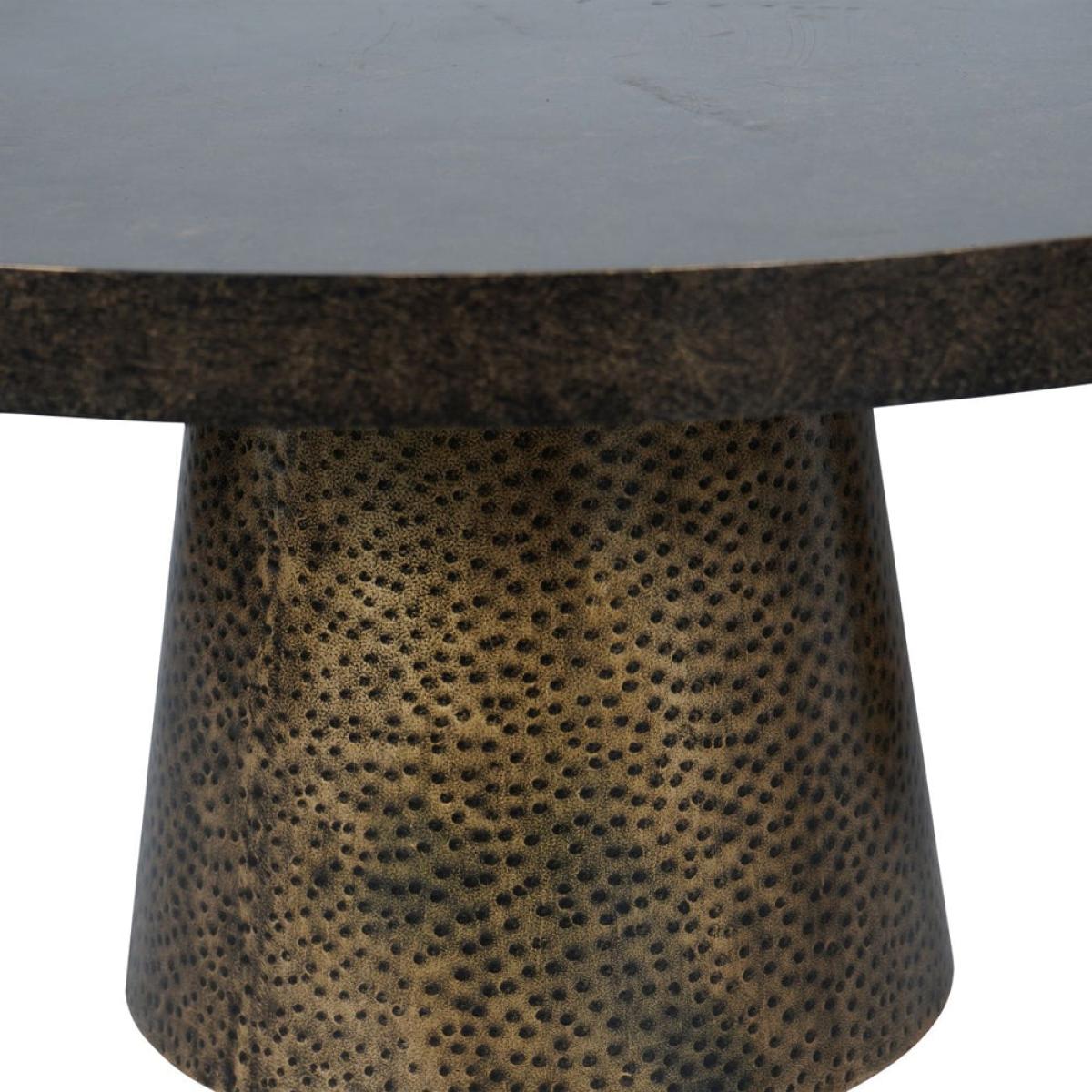 Libra Luxurious Glamour Collection - Set of 2 Sandbanks Iron Coffee Tables in Rustic Antique Gold – image 4