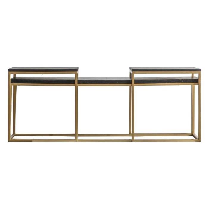 Gallery Direct Bletchley Black Nest of Coffee Tables