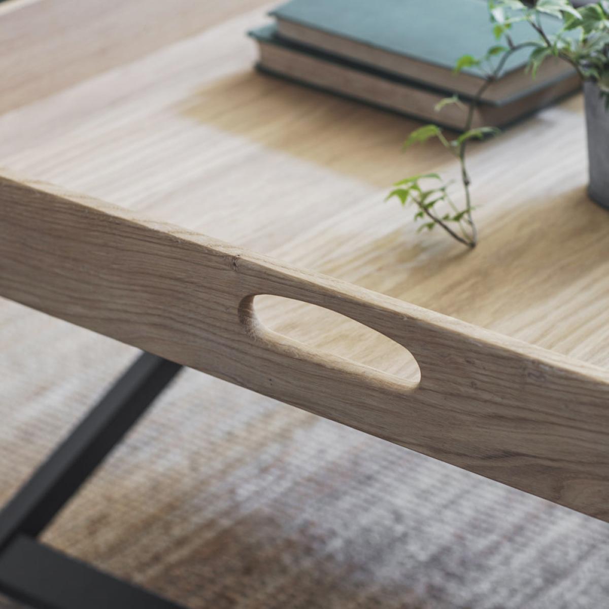 Garden Trading Butlers Coffee Table Square in Carbon in Oak – image 2