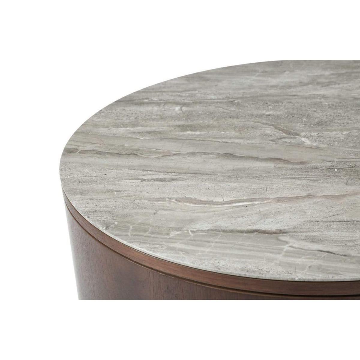 Twenty Ten Willow Circular Timber Tabacco Coffee Table – image 2