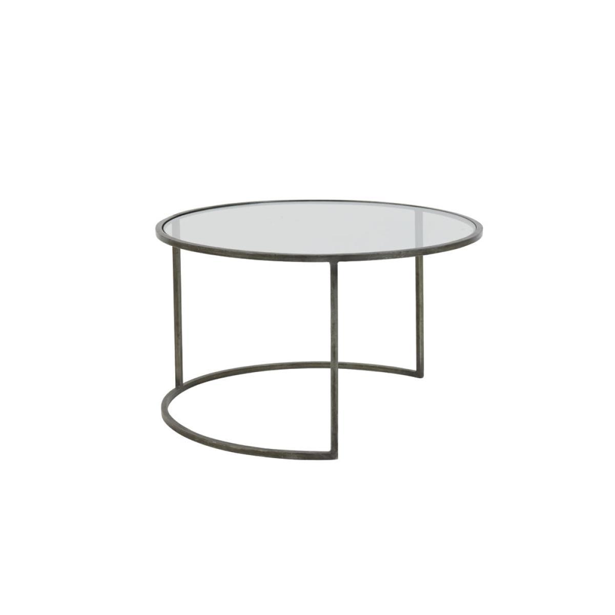 Light & Living Duarte Coffee Table Vintage Tin Set of 2 – image 7