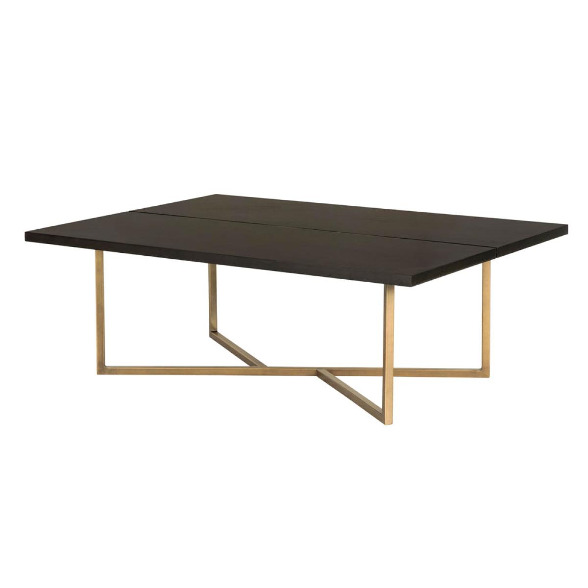 Olivia's Overbury Chocolate Brown Coffee Table – image 2