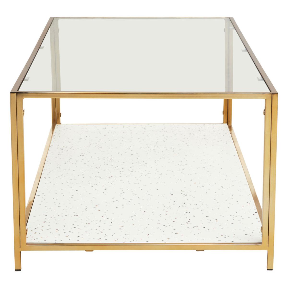 Olivia's Nova Coffee Table in White & Gold – image 2