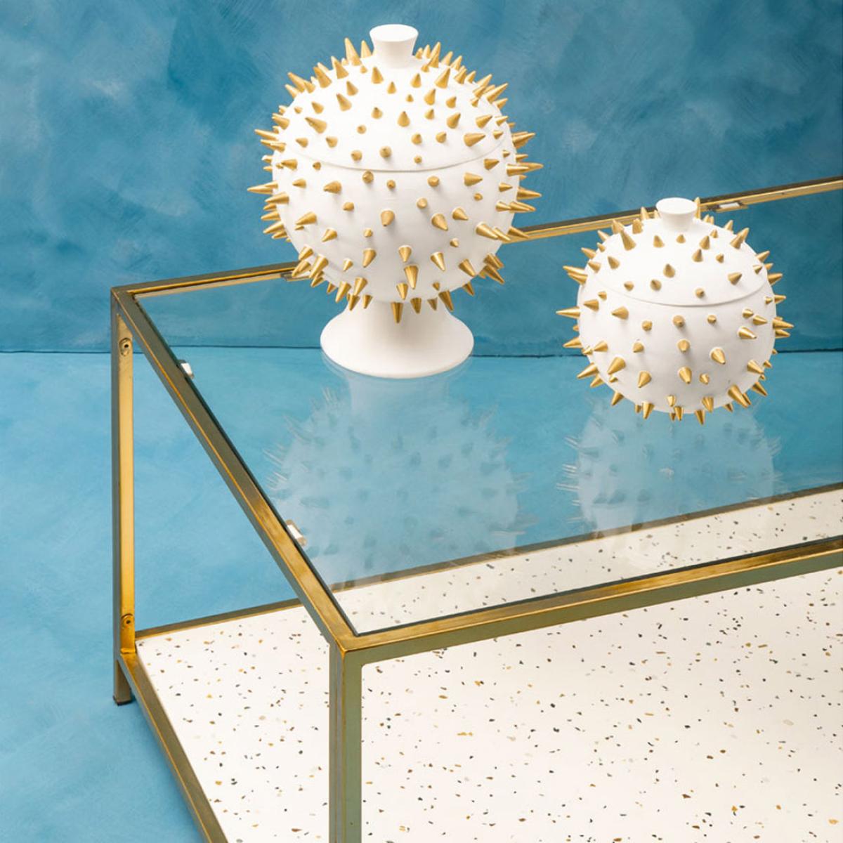 Olivia's Nova Coffee Table in White & Gold – image 4
