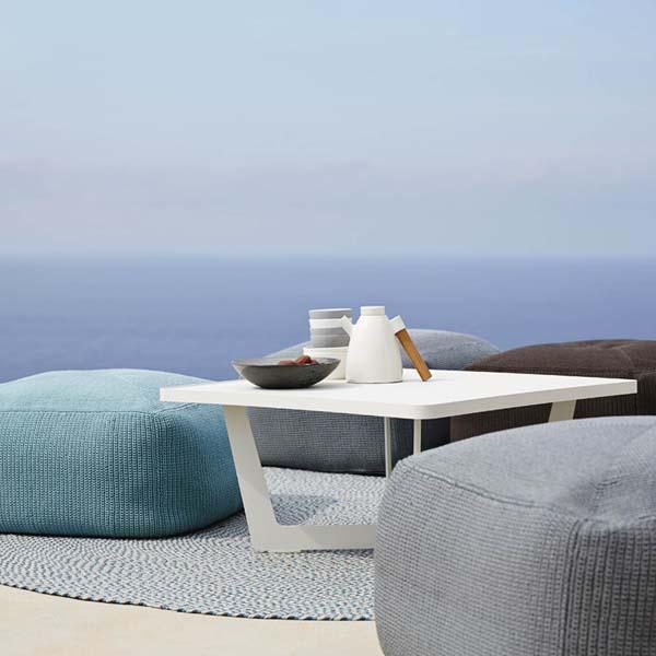 CANE-LINE Time-out Outdoor Coffee Table Small Aluminium White – image 12