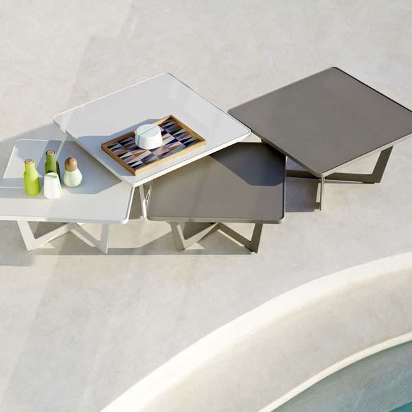 CANE-LINE Time-out Outdoor Coffee Table Small Aluminium White – image 3