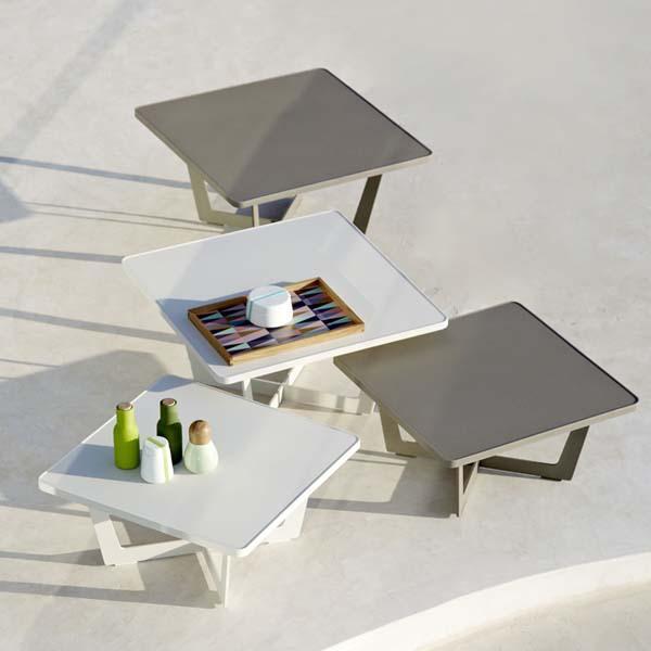 CANE-LINE Time-out Outdoor Coffee Table Small Aluminium White – image 4