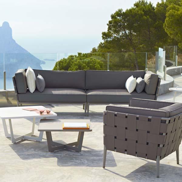 CANE-LINE Time-out Outdoor Coffee Table Small Aluminium White – image 5