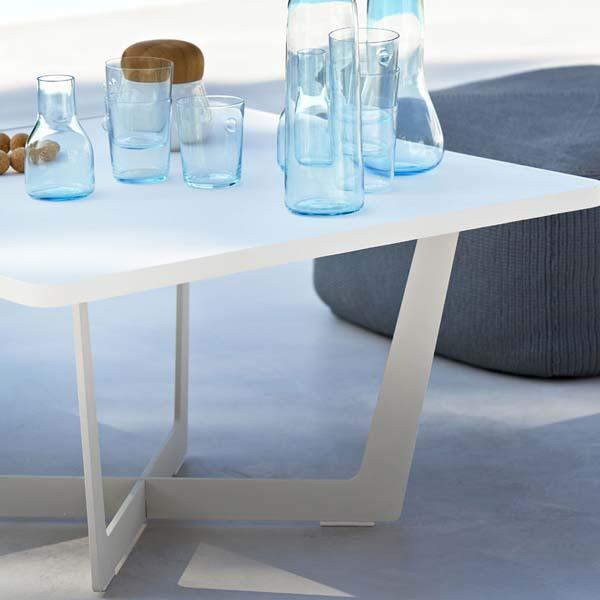 CANE-LINE Time-out Outdoor Coffee Table Small Aluminium White – image 6