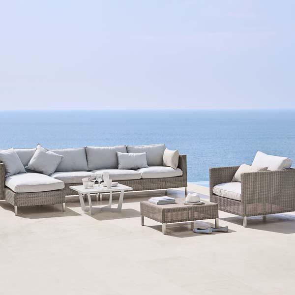 CANE-LINE Time-out Outdoor Coffee Table Small Aluminium White – image 9