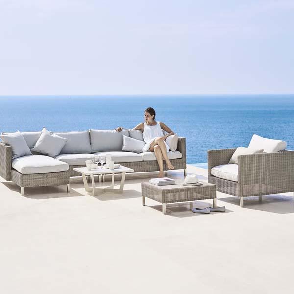 CANE-LINE Time-out Outdoor Coffee Table Small Aluminium White – image 10