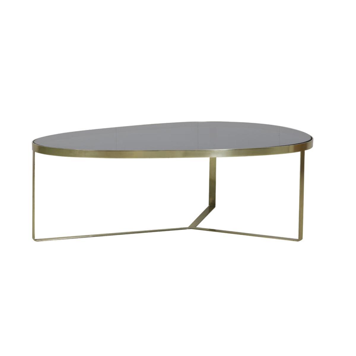 Light & Living Turbi Coffee Table Glass Black And Matt Bronze – image 2