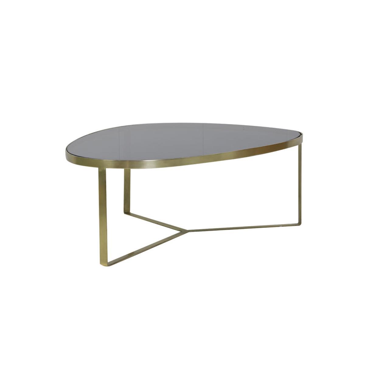 Light & Living Turbi Coffee Table Glass Black And Matt Bronze – image 3