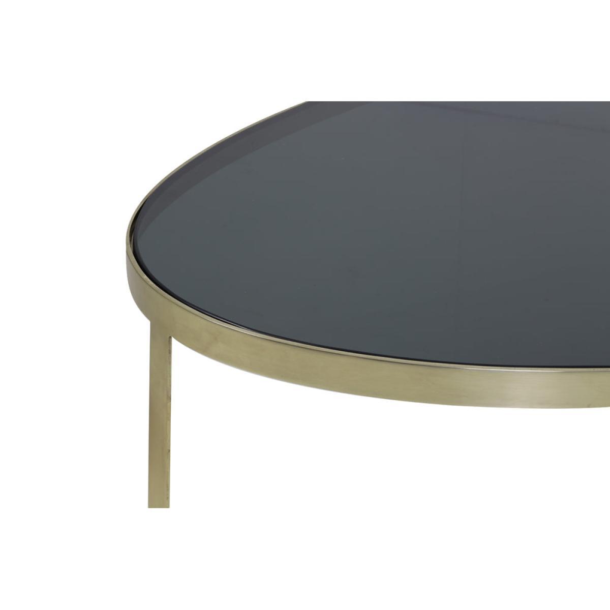 Light & Living Turbi Coffee Table Glass Black And Matt Bronze – image 4