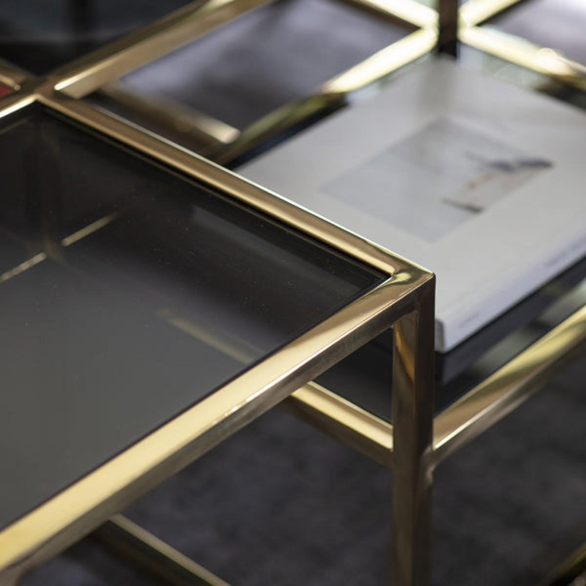 Gallery Direct Santorini Coffee Table Gold – image 4