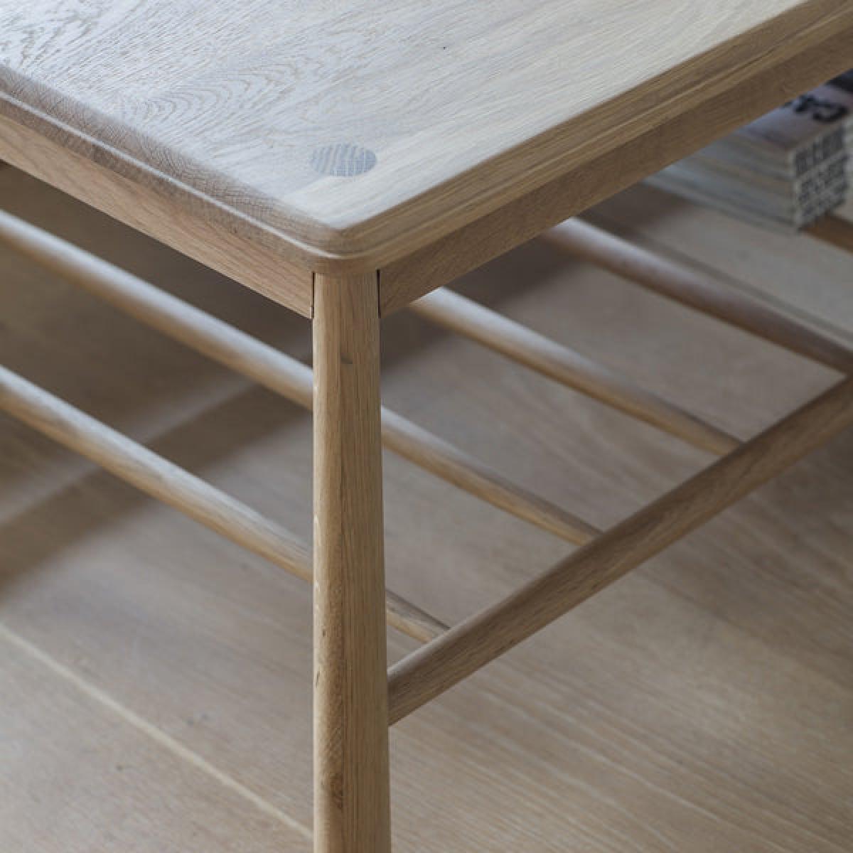 Gallery Interiors Wycombe Rectangle Coffee Table | Outlet / Natural – image 3