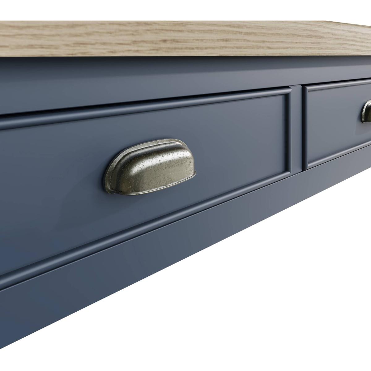 Downtown Hexham Painted Blue Large Coffee Table - ["Blue","Light Wood"] – image 4