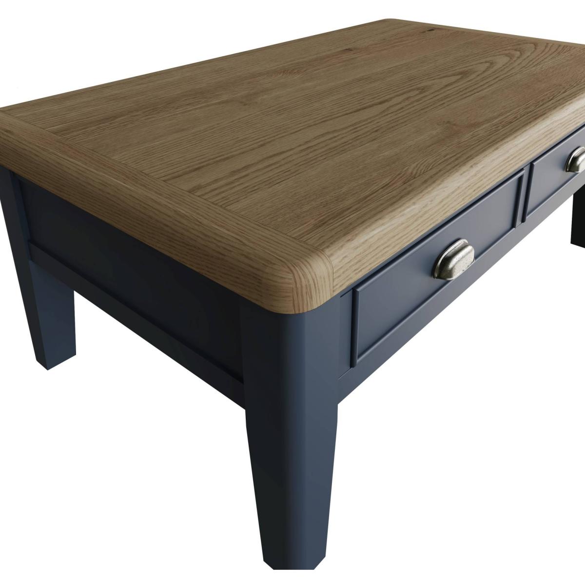 Downtown Hexham Painted Blue Large Coffee Table - ["Blue","Light Wood"] – image 6
