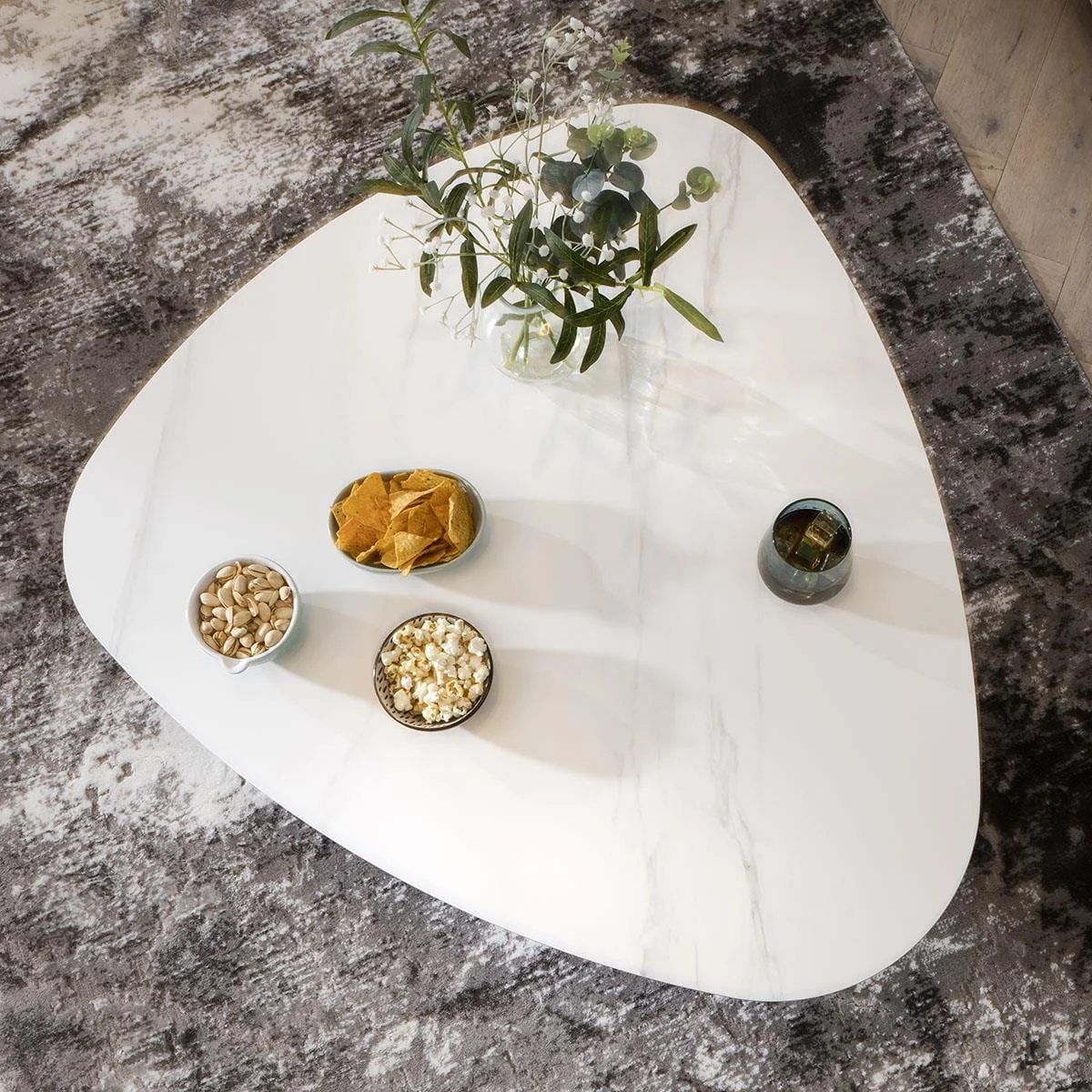 ExDisplay Lena Oblong Coffee Table Nest White – image 3