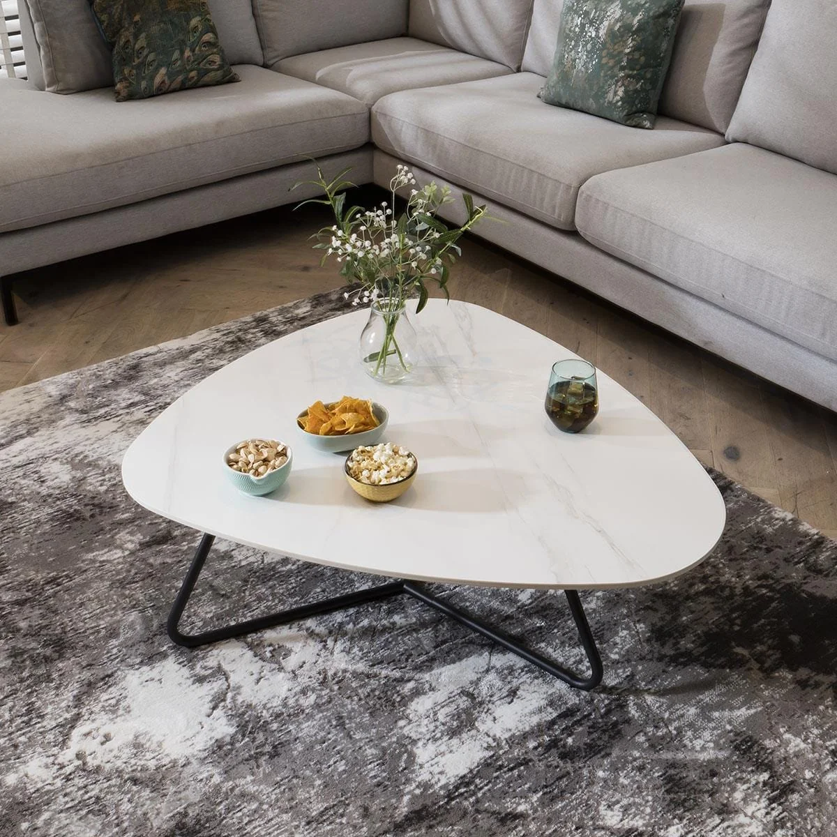 ExDisplay Lena Oblong Coffee Table Nest White – image 5