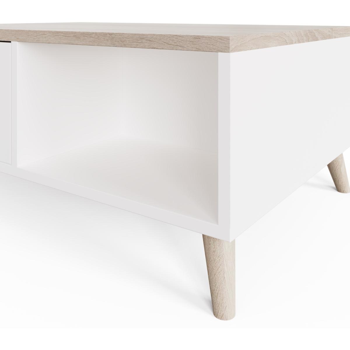 Alma Coffee Table - White/Oak – image 4