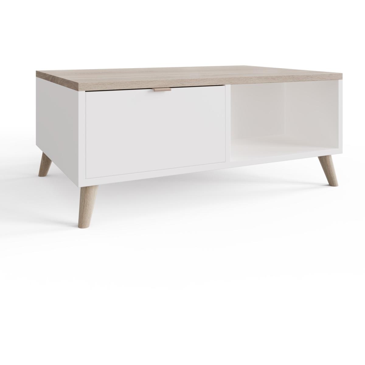 Alma Coffee Table - White/Oak – image 5