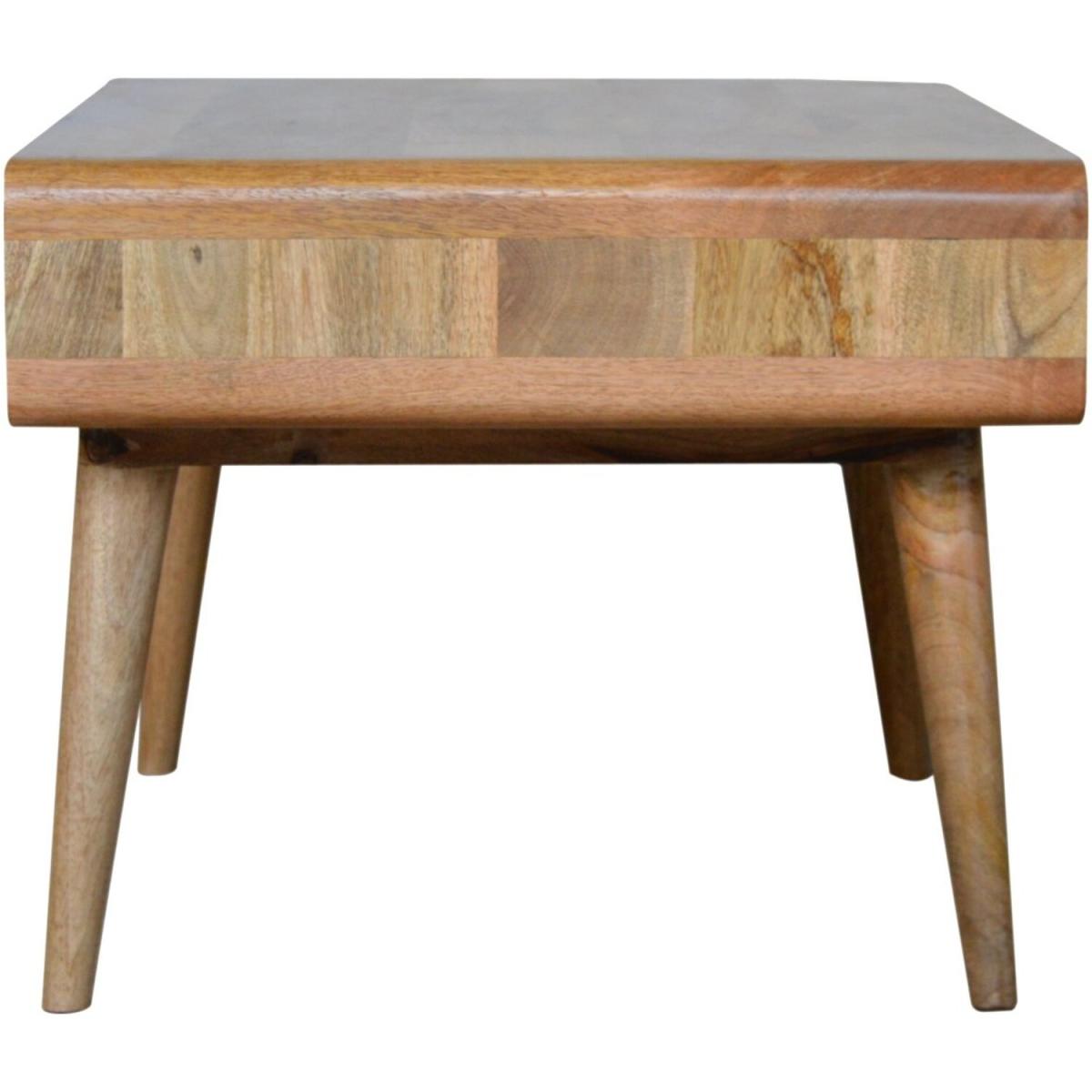Curved Oak-ish Coffee Table - Oak – image 8