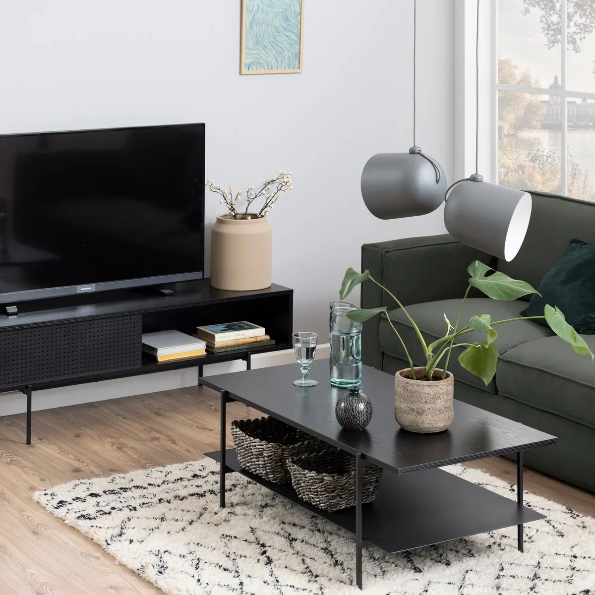 Angus Coffee Table in Black - Black – image 1