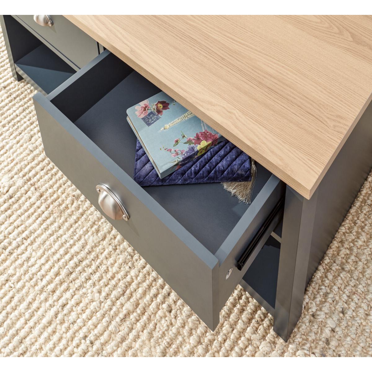 Lancaster 2 Drawer Coffee Table – image 4