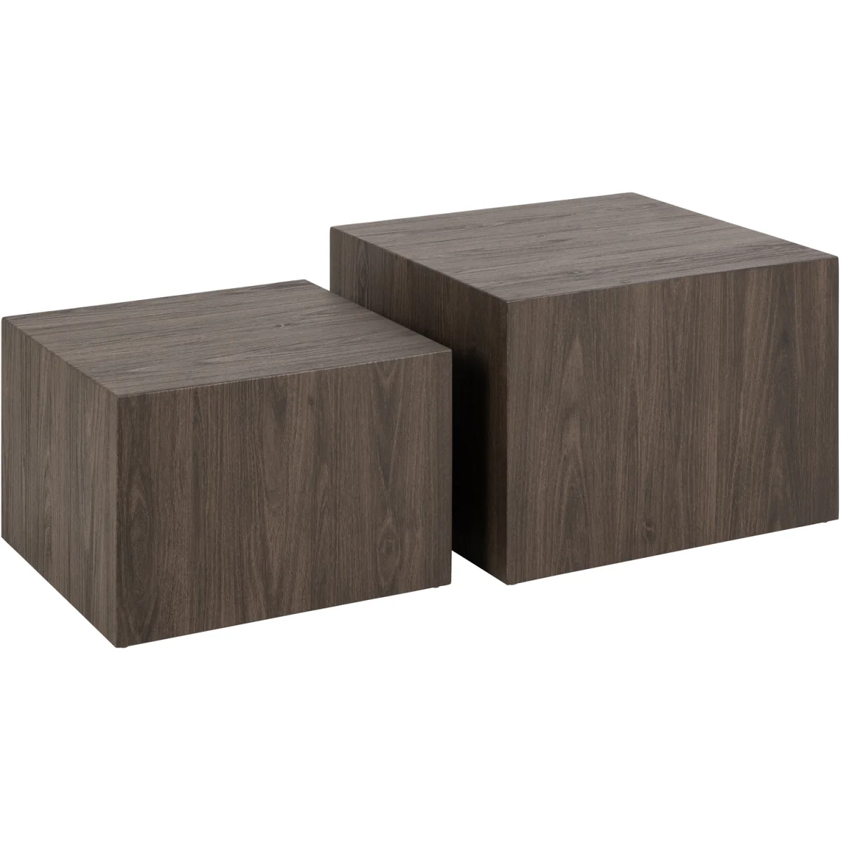Dice Square Coffee Table Set in Smoked Ash - Smoked Ash – image 3