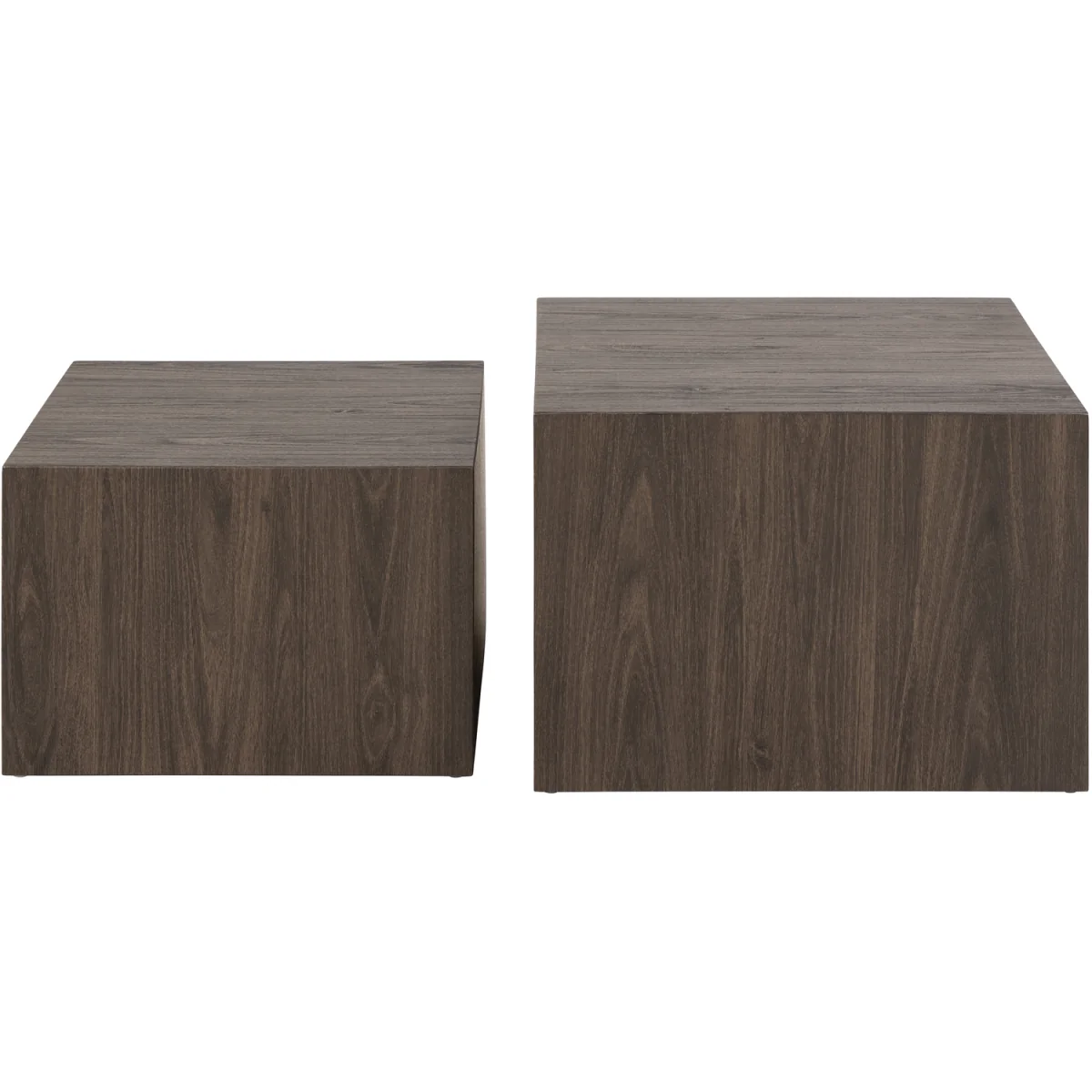 Dice Square Coffee Table Set in Smoked Ash - Smoked Ash – image 4