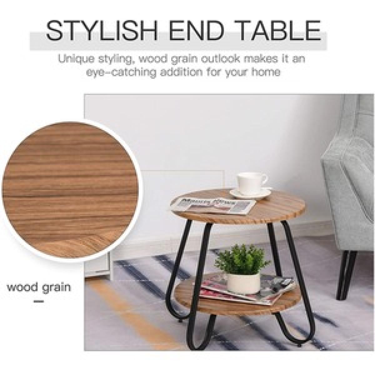 Retro Two tier Coffee table - Brown – image 11