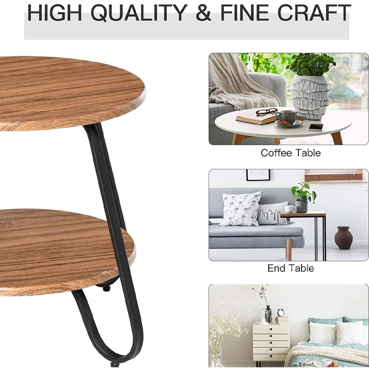 Retro Two tier Coffee table - Brown – image 3